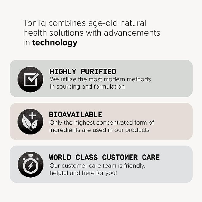 Toniiq Triple-Strength 600mg Rhodiola Rosea 120 Capsules 5% Salidroside