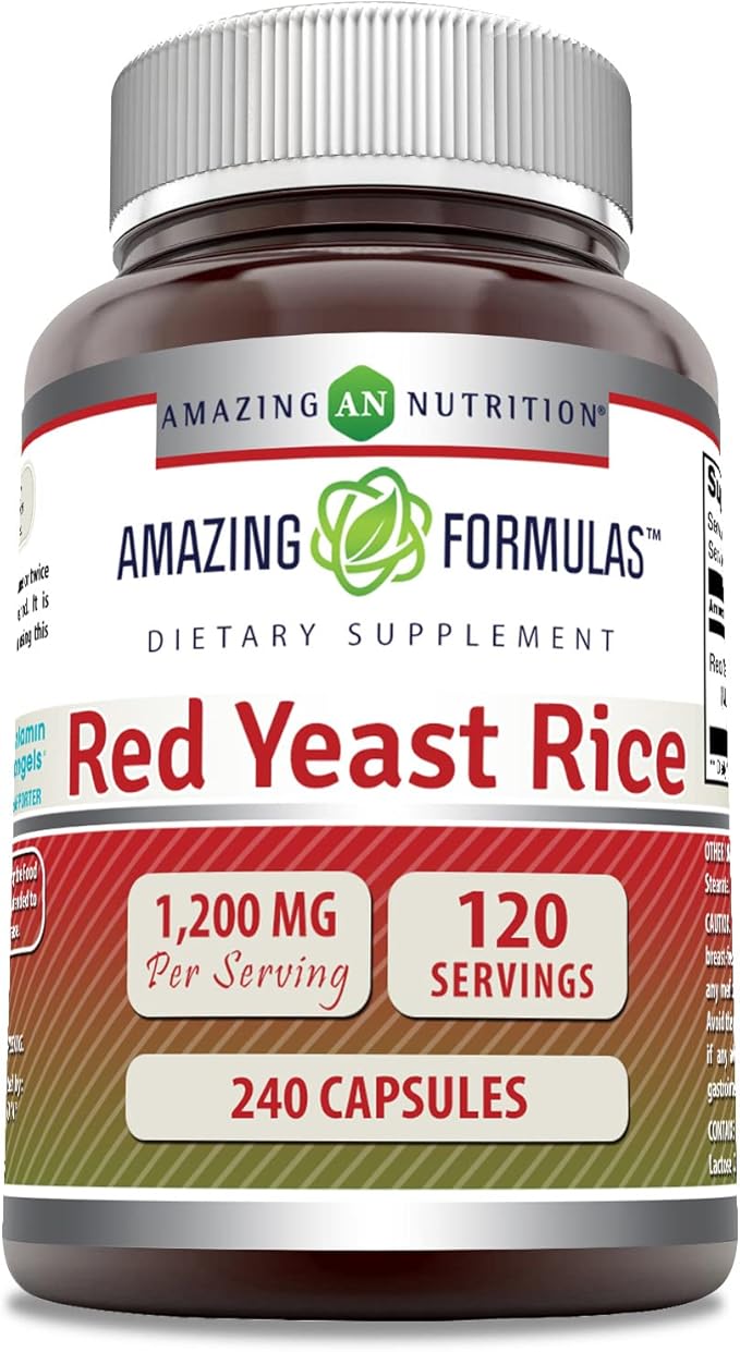 Amazing Formulas Red Yeast Rice 1200mg 240 Capsules