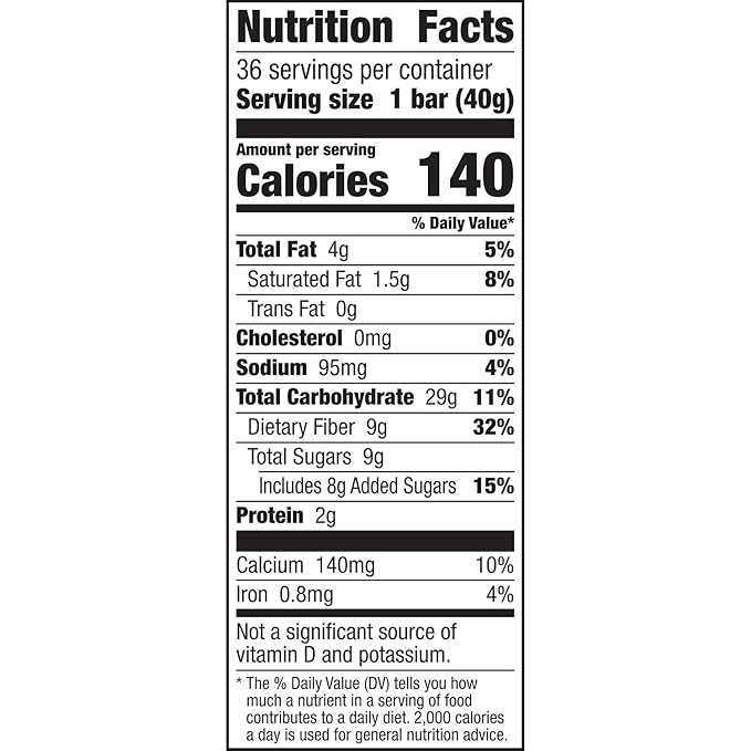 Fiber One Oats and Chocolate Chewy Bars, 1.4 Ounce (Pack of 36)