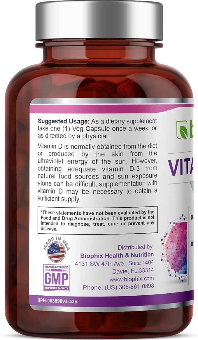 biophix Vitamin D-3 50000 IU 120 Vcaps K2