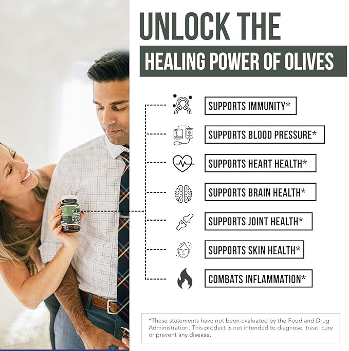 Total Olive® - Olive Leaf Extract (40% Oleuropein) (20% Hydroxytyrosol) (60 Count)