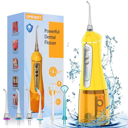 Water Dental flosser for Teeth Cleaning 4 Modes 6 Tips 7 Waterproof
