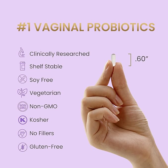 Pro-Fem #1 Vaginal Health Probiotic 7 Days 30 Capsules 1 Pack
