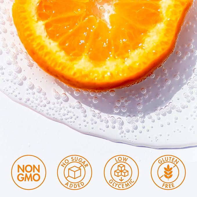 Sovány Sparkling Water, Tangerine, Seltzer Water Drinks, USDA Organic, Made With Real Fruit, Non-GMO, Vegan, No Added Sugar, Low Calorie, 12 fl oz, 24 Pack