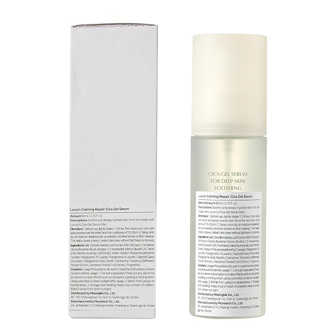 calming repair cica gel serum 2.70 fl. oz - Soothing Gel Mist - Long-Lasting Hydration - Fine Mist for Makeup Setting - Advanced Centella Infusion, Korean Skin Care