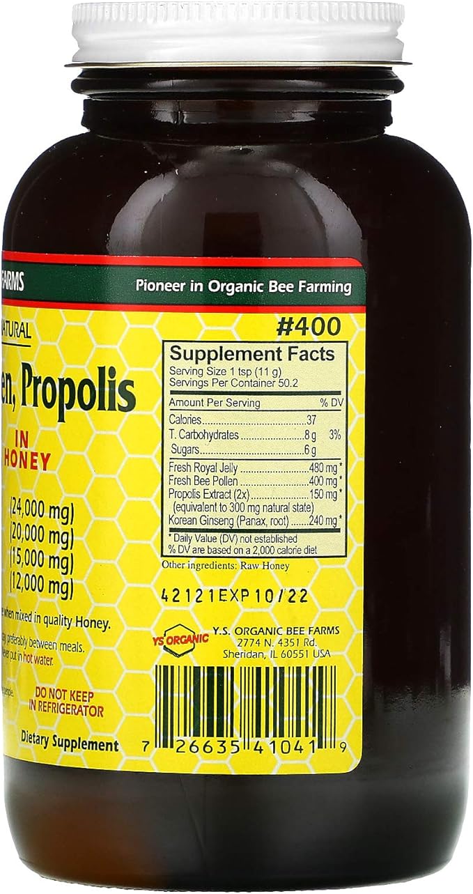 YS Royal Jelly, Pollen, Propolis & (19.5 Fl.