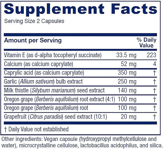 Vitanica Candidastat, Yeast Balance Supplement and 120 Capsules