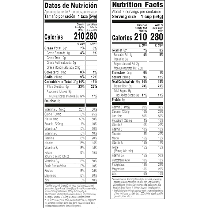 Cheerios Hearty Nut Medley Breakfast Cereal, 14.7 oz 2)