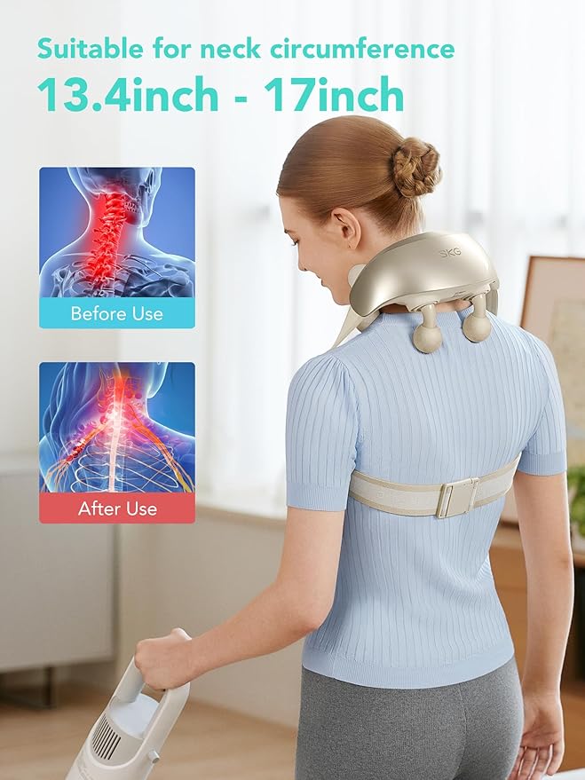 SKG Neck Massager for Pain Relief 6D Kneading H7 Ultra