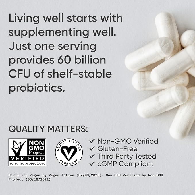 Sports Research Daily Probiotics with Prebiotics, 60 Billion 30 Count