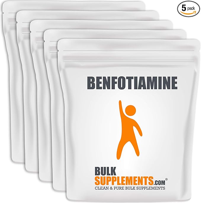 BulkSupplements.com Benfotiamine Powder B1 Supplement, 150mg, Gluten 150mg per 5kg (11 (11 lbs) 5)