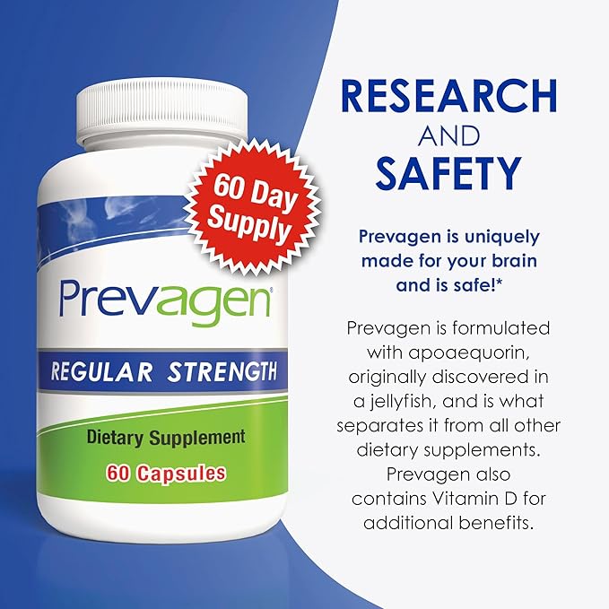 Prevagen Regular Strength 10mg, 60 Capsules |1 Pack|