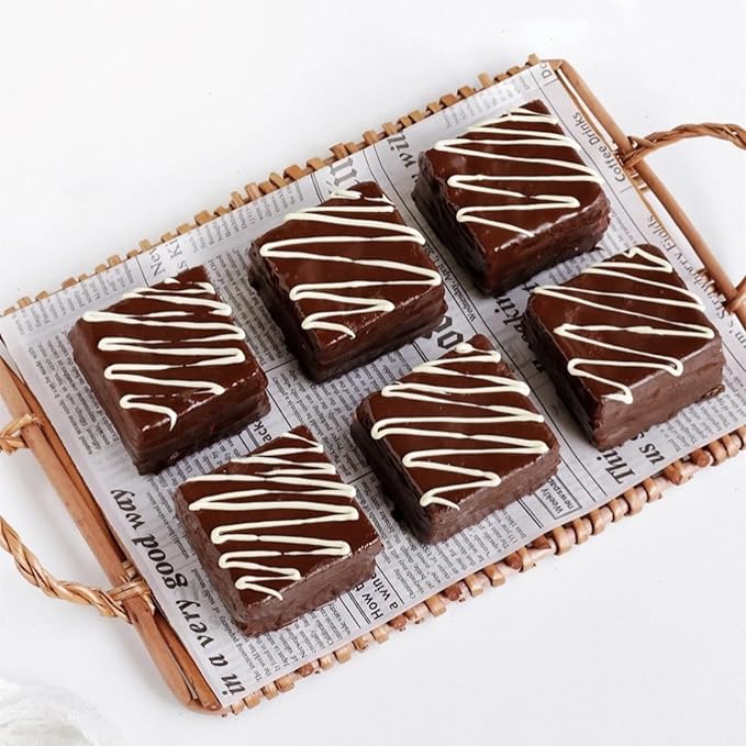 Ocmoiy 3Pcs Silicone Brownie Pan 2" x 2" x 1" Square Chocolate Baking Molds for Brownie Bites, Muffins, Fudges, Truffles, Keto Fat Bombs