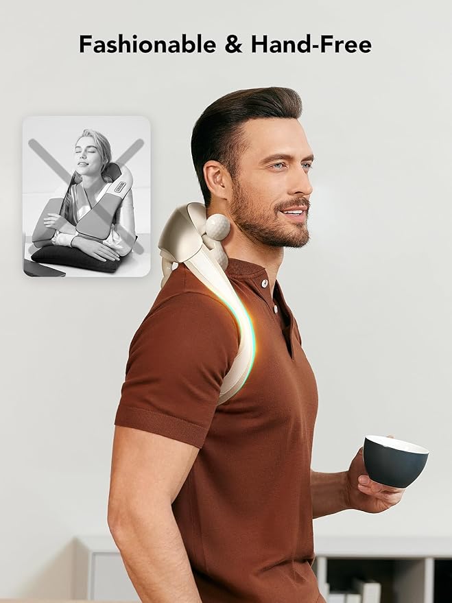 SKG Neck Massager for Pain Relief 6D Kneading H7 Ultra