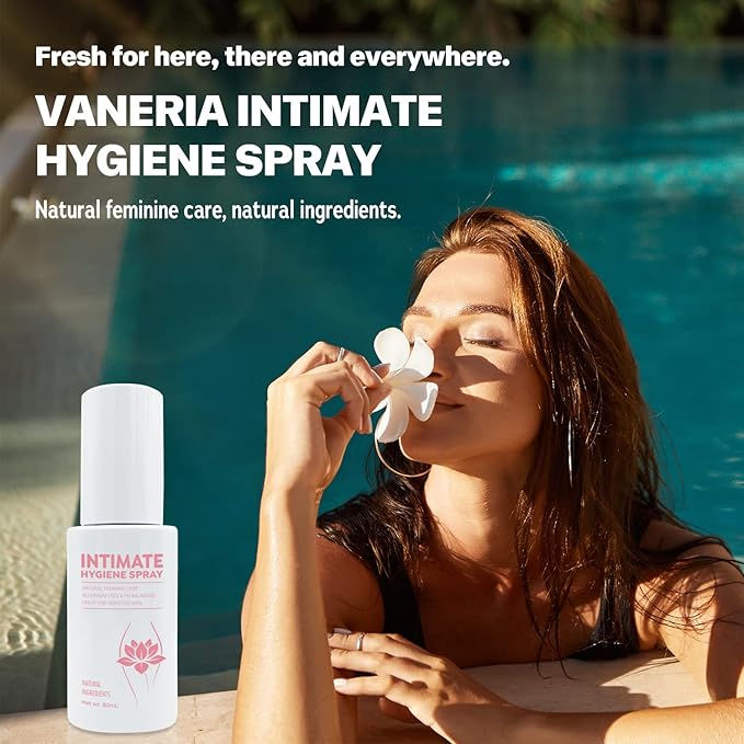 VANERIA Intimate Spray for Women,100% Natural 80ml/2.70 fl.oz