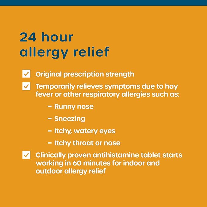 HealthCareAisle Allergy Relief 5 mg 80 Tablets 24-Hour Allergy 80 Count 1)