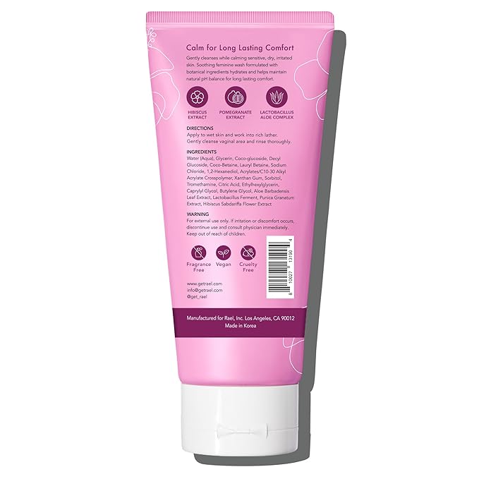 Rael Feminine Wash, Soothing Gel to (4.4 Fl 2)