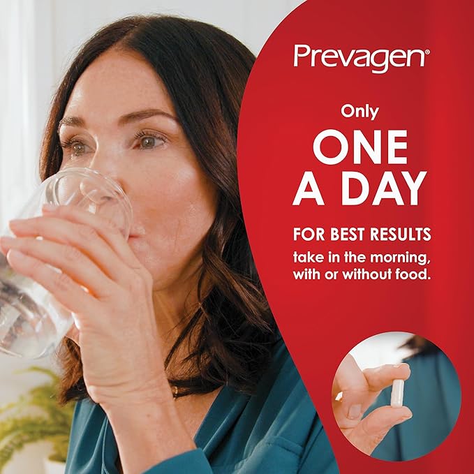 Prevagen Extra Strength 20mg, 60 Capsules |2 Pack| with Apoaequorin & Vitamin D with Attractive and Stackable Storage Box
