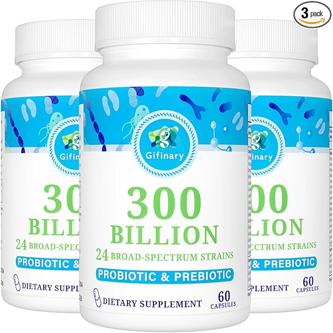 Probiotics for Women and Men, 300 24 Strains 15 Organic -6 Month