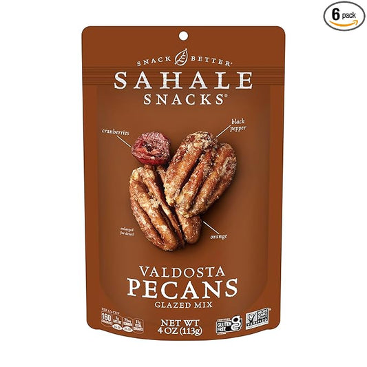 Sahale Snacks Valdosta Pecans Glazed Mix, 4 Ounces 6)