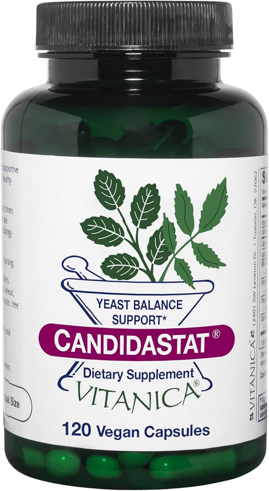 Vitanica Candidastat, Yeast Balance Supplement and 120 Capsules