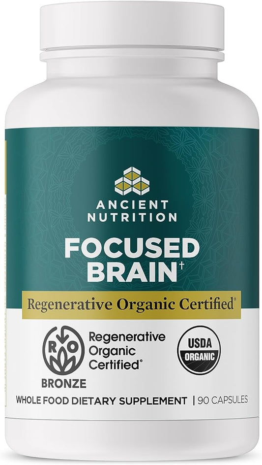 Ancient Nutrition Regenerative Organic Certified Focused 90 Count