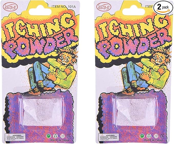 2Pcs Helpful Funny Itching Powder Safe 14cm and 7.5cm Easy