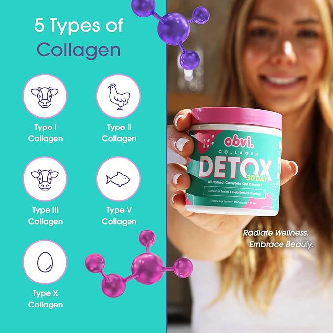 Obvi Detox Colon Cleanse Supplement 90 Capsules 30 Servings