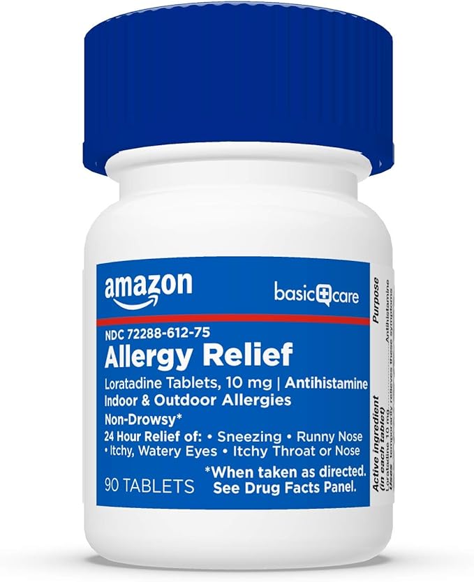 Amazon Basic Care Allergy Relief Loratadine 10 mg, 90 Count