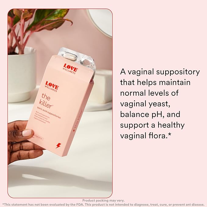 Love Wellness Boric Acid Suppositories