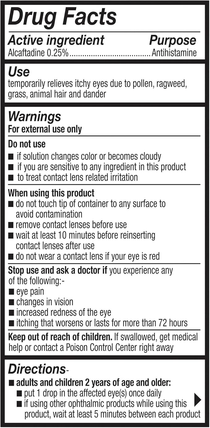 Lastacaft Once Daily Eye Allergy Itch 60 Day 0.17 Fl 1)