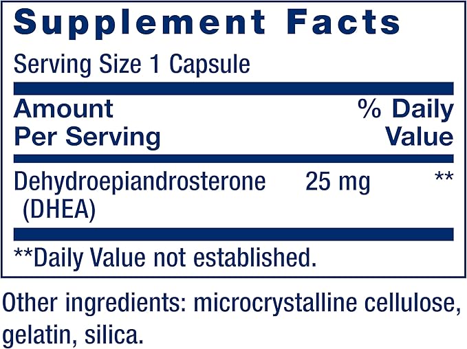 Life Extension DHEA 25mg Hormone Balance D3 5000IU 5000IU Bone 100 Capsules 60 Softgels
