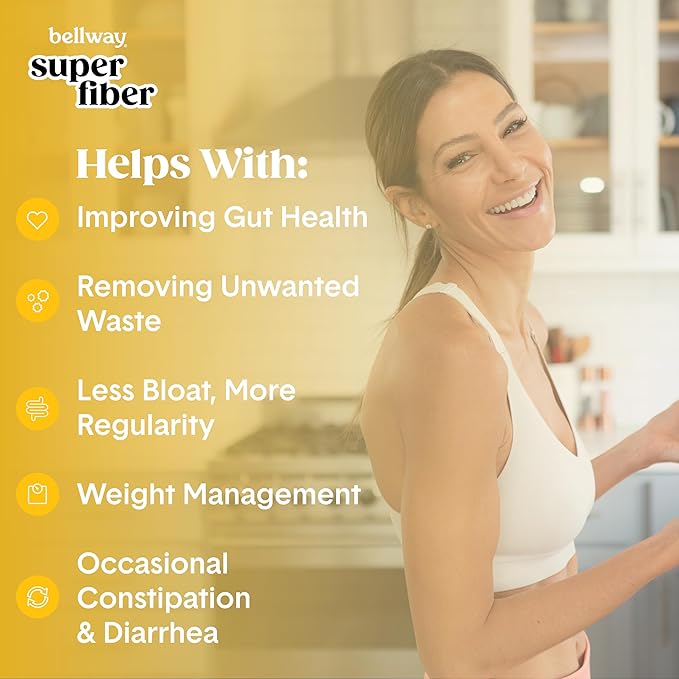 Bellway Super Fiber Powder + Fruit, (50 Servings)