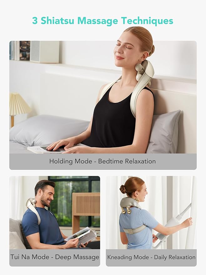 SKG Neck Massager for Pain Relief 6D Kneading H7 Ultra