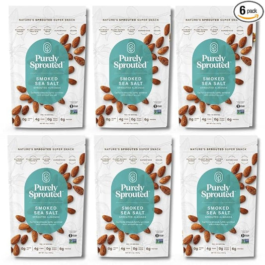 Purely Sprouted Smoked Sea Salt Sprouted (4 oz, 6 pack)