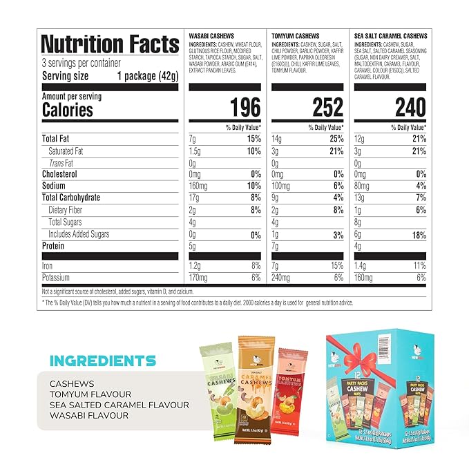 NEWBAM - 3 Flavor Cashew Snack