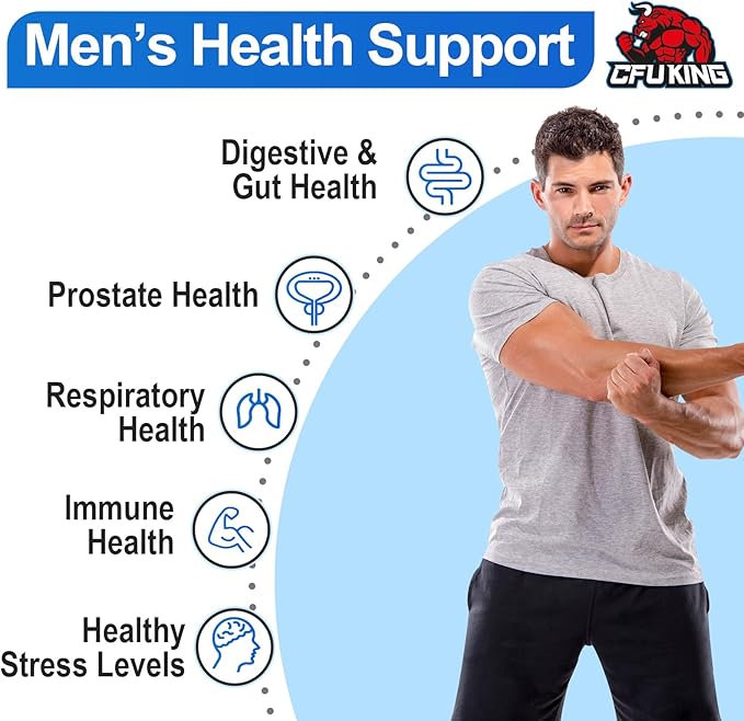 Probiotics for Men, 500 Billion CFU 12 Strains 180 Capsule