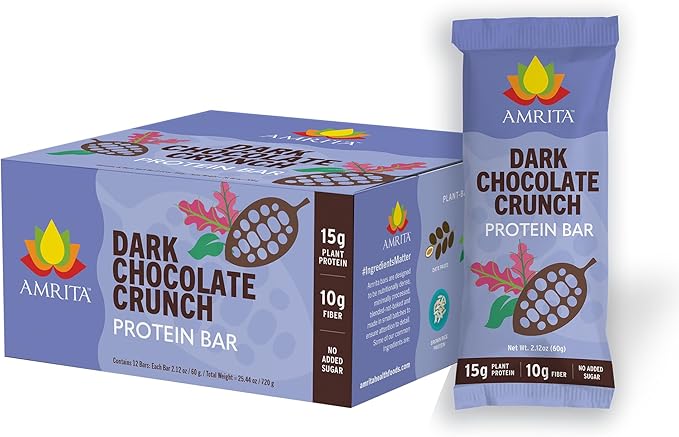 AMRITA Dark Chocolate Quinoa Vegan Protein 15g Plant