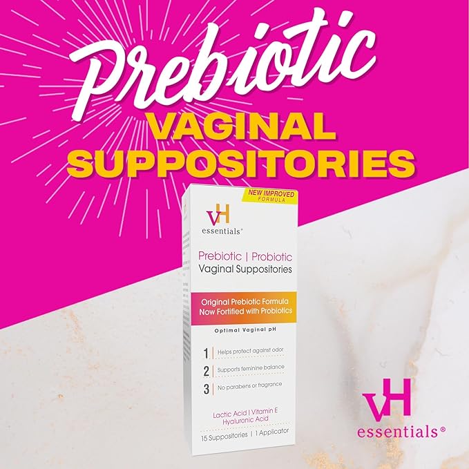 vH essentials Prebiotic PH Balanced Vaginal 15 Count