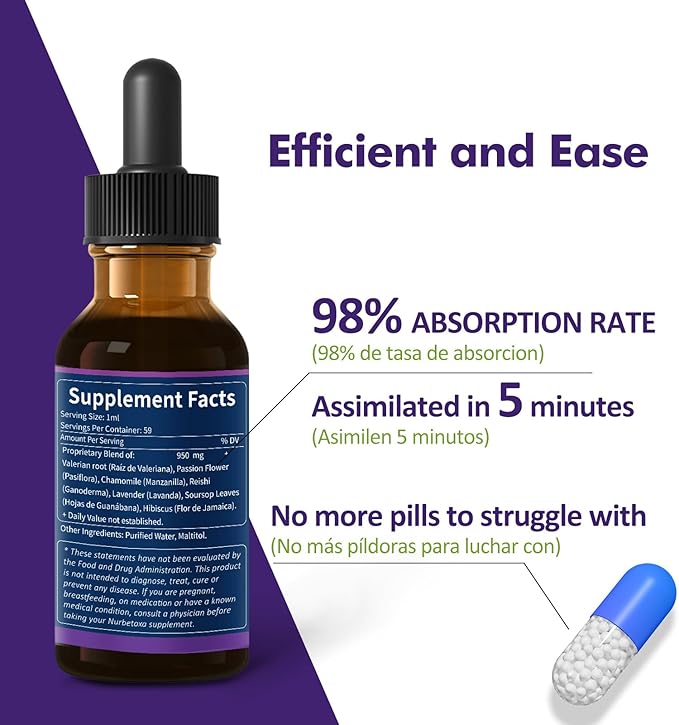 Valerian Sleep Support Drops, Gotas de 2oz