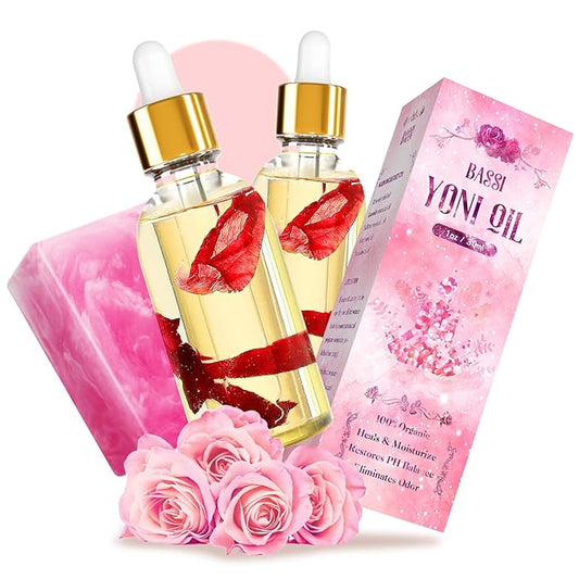 Yoni Soap Bars & 2PCS Natural 30ml/1 fl 3.53 oz