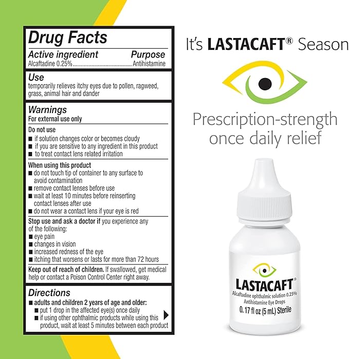LASTACAFT Once Daily Eye Allergy Itch 120 Day 0.17 Fl 2)