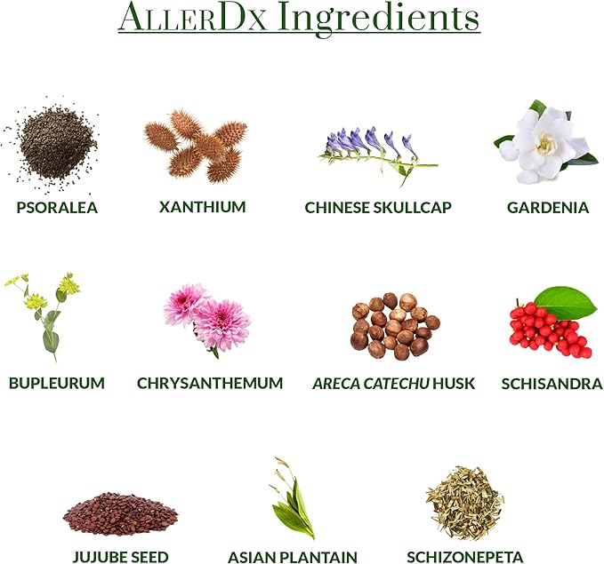 AllerDx Natural Herbal Seasonal Support Supplement 60 Capsules