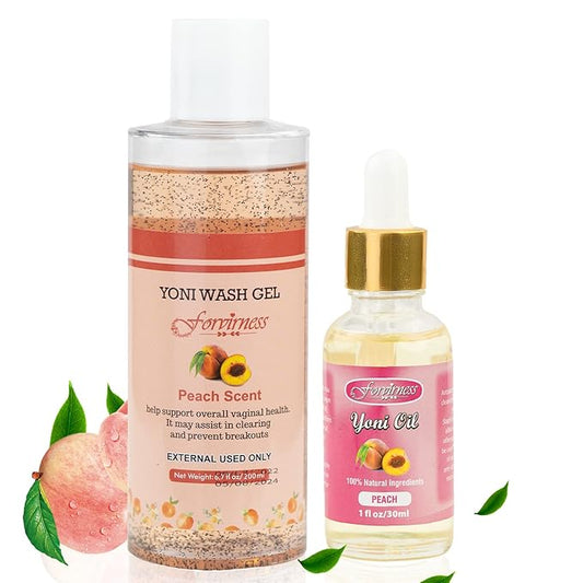 Natural Feminine Wash Yoni Oil Set, Balance,1 fl.oz 6.7 fl.oz