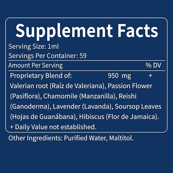 Valerian Sleep Support Drops, Gotas de 2oz