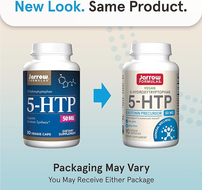 Jarrow Formulas 5-HTP, 100 mg, Serotonin 90 Veggie 90 Day