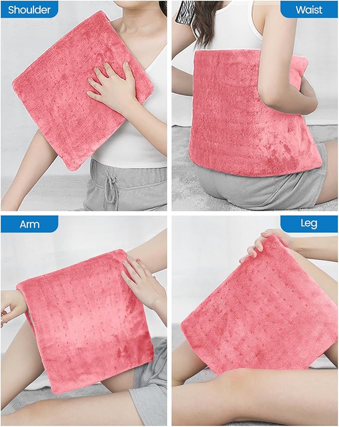 RENPHO Electric Heating pad for Back 12"x24" Pink