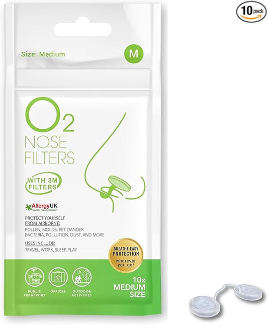 O2 Nose Filters with 3M Filtration 10)