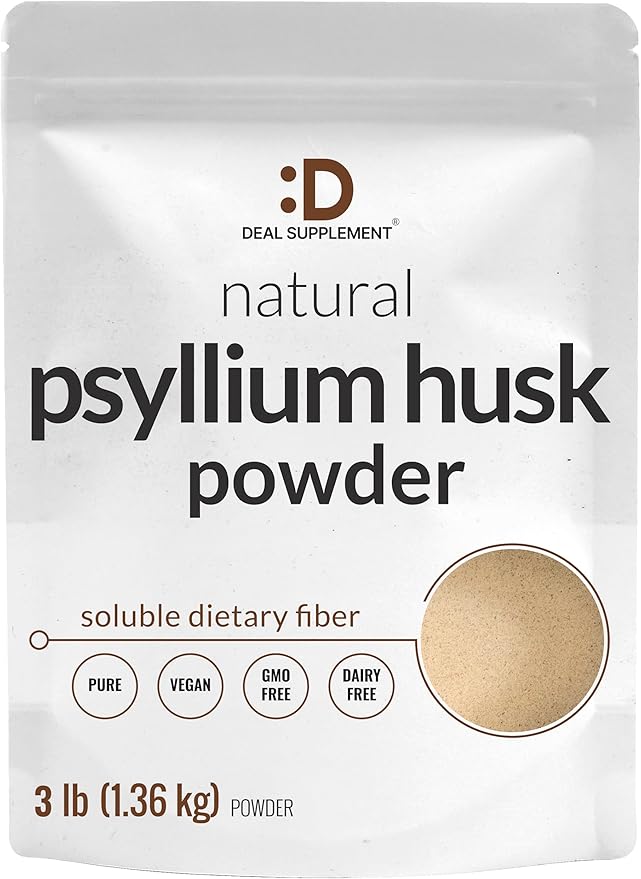DEAL SUPPLEMENT Psyllium Husk Powder 3 9,000mg Per