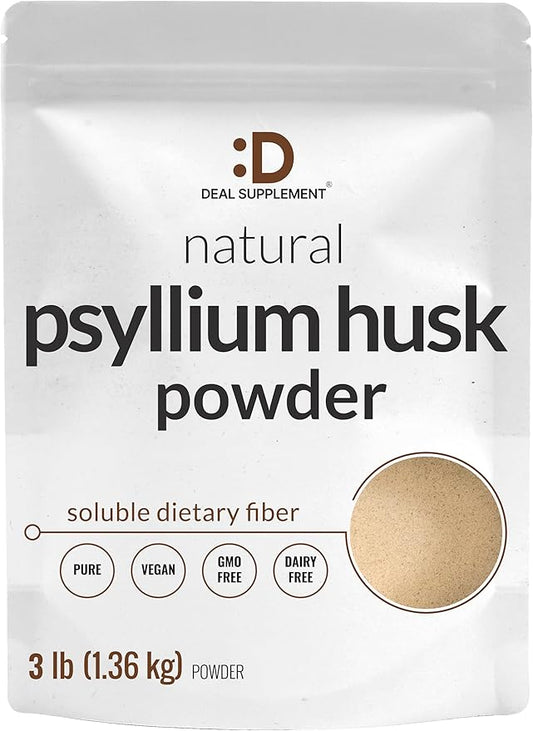 DEAL SUPPLEMENT Psyllium Husk Powder 3 9,000mg Per
